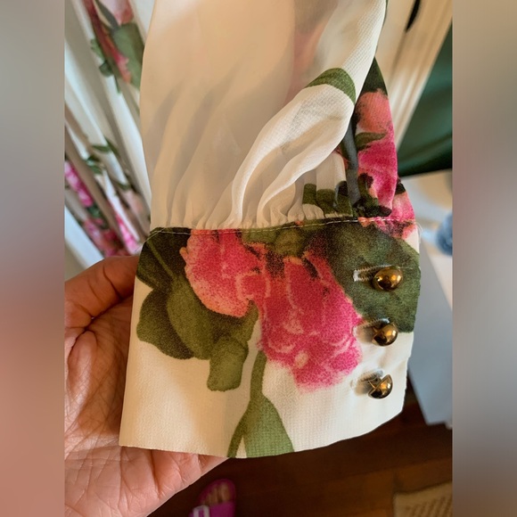 Sheer long floral dress - Picture 5 of 7